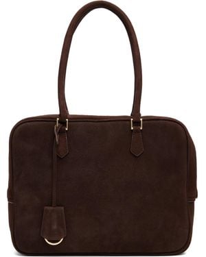 DUNST Classic 28 Suede Bag - Brown