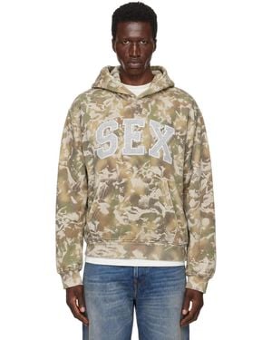 Carne Bollente Khaki 'The Sex' Hoodie - Metallic