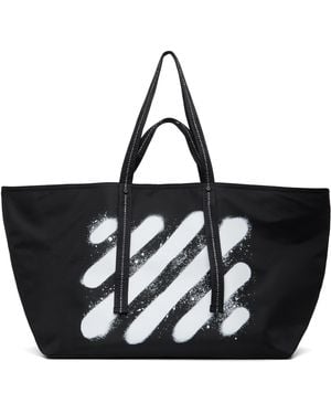 Off-White c/o Virgil Abloh ブラック Diagonal Spray Day Off トートバッグ