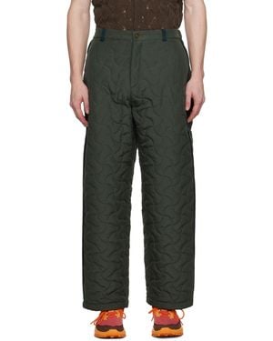 Robyn Lynch Khaki Quilted Trousers - Black