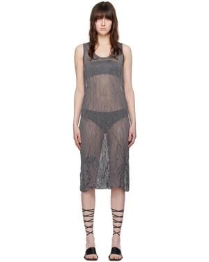 Filippa K Crinkled Midi Dress - Black