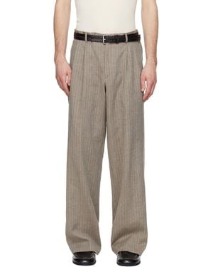 sunflower Wide Pleated Trousers - Multicolour