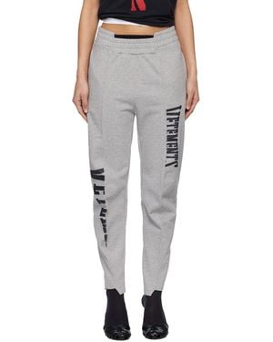 Vetements Cut Up Logo Joggers - Black