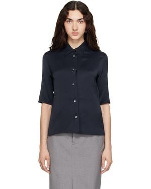 Jil Sander Envers Satin Shirt - Blue