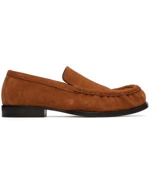 Dries Van Noten Tan Full Reverse Suede Calf Leather Loafers - Brown