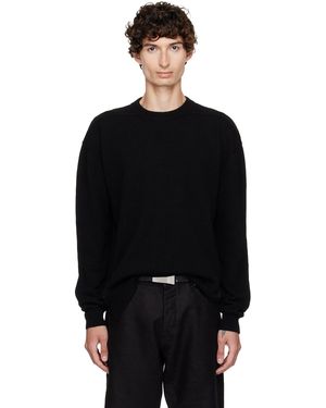 Rick Owens Pull Noir À Encolure Arrondie