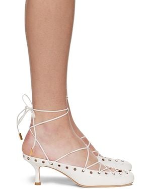Chloé Ghillies Mules - White