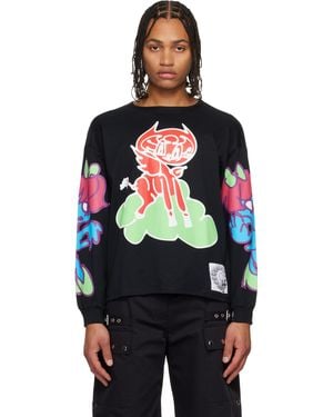 Chopova Lowena Cloud Oversized Jersey T-Shirt - Black