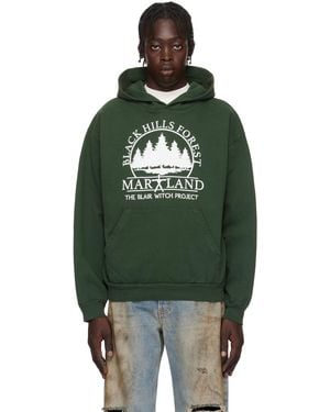 ONLINE CERAMICS The Blair Witch Hills Forest Map' Hoodie - Green
