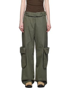 OPEN YY ホワイト リネン カーゴパンツ ホワイト | Lyst