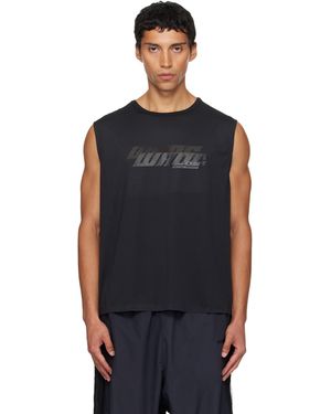 Alexander Wang Graphic Logo Muscle Tank Top - Black