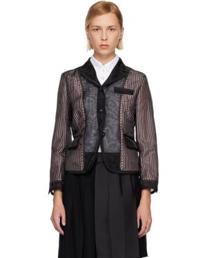 Thom Browne Organza Sport Blazer - Black