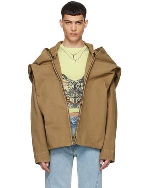 Y. Project Tan Snap Off Jacket - Multicolour
