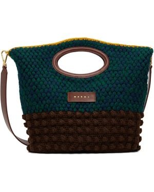 Marni Wool Knotty Crochet Bag - Black
