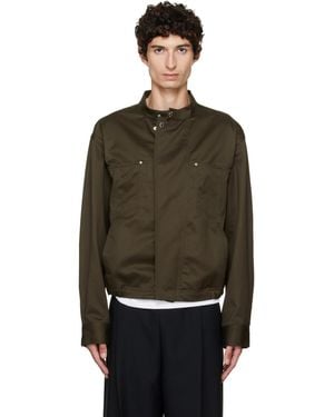 Helmut Lang Moto Trucker Jacket - Brown