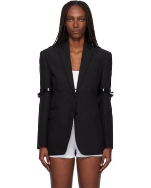 Coperni Logo Belted Blazer - Black