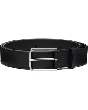 Maison Kitsuné Leather Belt - Black