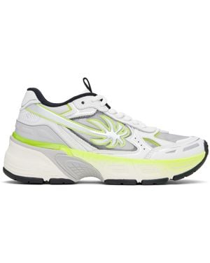 Palm Angels ホワイト＆イエロー Pa 4 Fluo スニーカー - ブラック