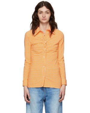 MSGM Chemise en polyester - Orange