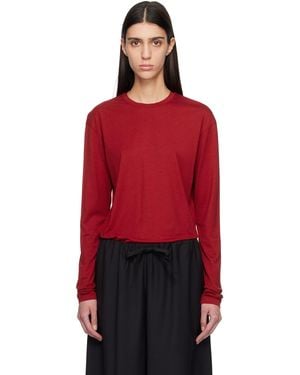 TOTEME Classic Long-Sleeve T-Shirt - Red