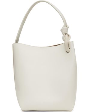 JW Anderson Cabas De Style Seau Blanc Cassé À Logo Et À Maillon Gourmette - Multicolore