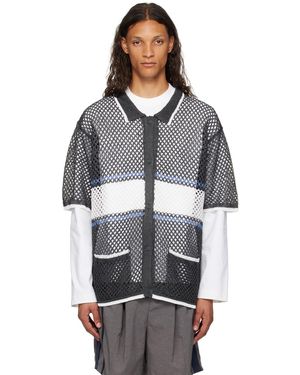 F/CE Chemise Noire À Rayures