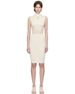 Isa Boulder Off- Honeycomb Midi Dress - Black