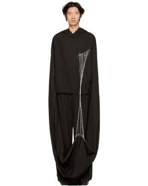 AIREI Ssense限定 限定エディション ブラック Lance Stitch フーディ