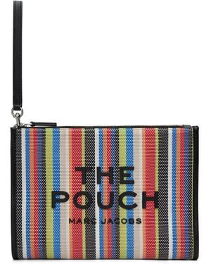 Marc Jacobs 'The Stripe Mesh Large' Pouch - Red