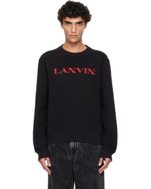 Lanvin Embroidered' Cotton Sweatshirt - Black