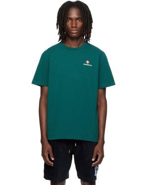 CASABLANCA Sport Type Short Sleeve T‑Shirt - Green