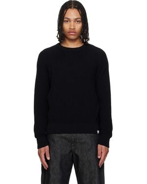 Merz B. Schwanen Sturdy Ribbed Cotton Jumper - Black