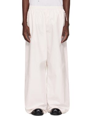 Acne Studios Off- Relaxed-Fit Pants - Natural