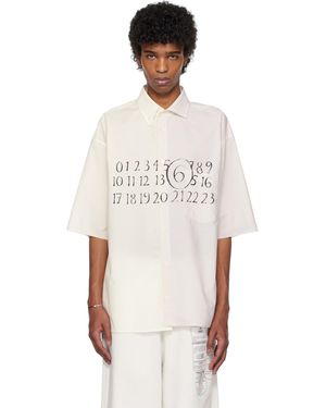 MM6 by Maison Margiela Asymmetric Poplin Shirt - White