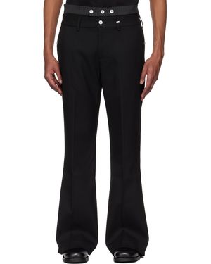 C2H4 Corbusian Tailored Trousers - Black