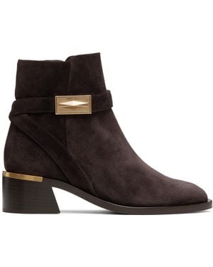 Jimmy Choo ブラウン Diantha 45 ブーツ - ブラック