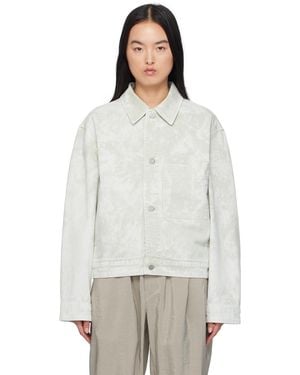 Lemaire Boxy Denim Jacket - White