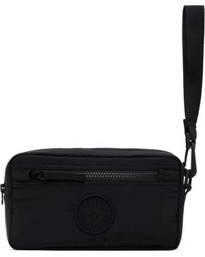 Stone Island ブラック Nylon Metal Econyl ポーチ