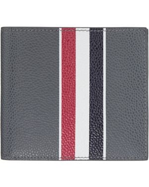 Thom Browne Rwb Stripe Billfold Wallet - Blue