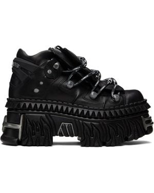 Vetements New Rock Edition Fire Platform Sneakers - Black