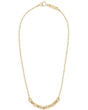 In Gold We Trust Ssense Exclusive Ai Necklace - White