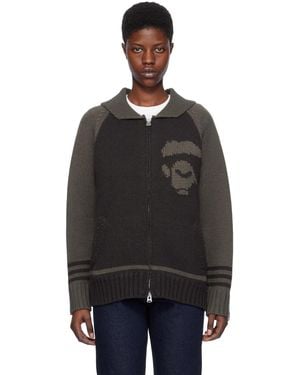 A Bathing Ape Intarsia Jumper - Black