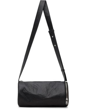 Y-3 Leather Barrel Bag - Black
