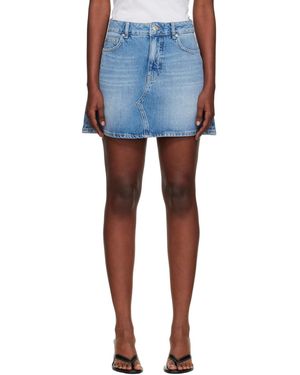 Holzweiler A-Line Denim Miniskirt - Blue