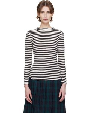 YMC High Rain Stripe T-Shirt - Black