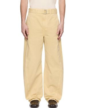 Lemaire Twisted Belted Jeans - Natural