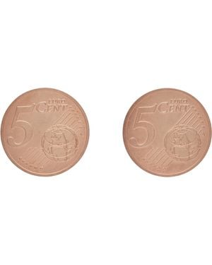 VAQUERA ブロンズ D'Heygereエディション Coin ピアス - ブラック