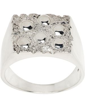 Bleue Burnham Impresssions Rose Garden Signet Ring - Metallic