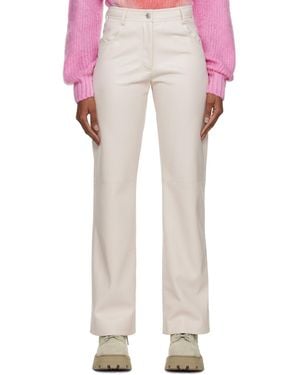 MSGM High-Waist Flared Trousers - White