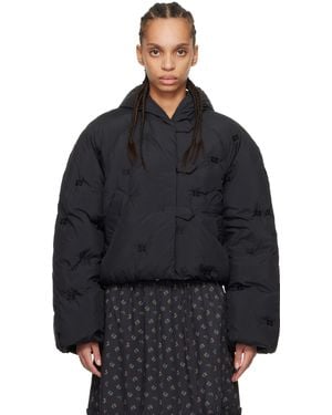 Ganni Short Tech Down Jacket - Black